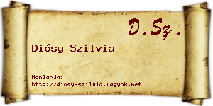 Diósy Szilvia névjegykártya